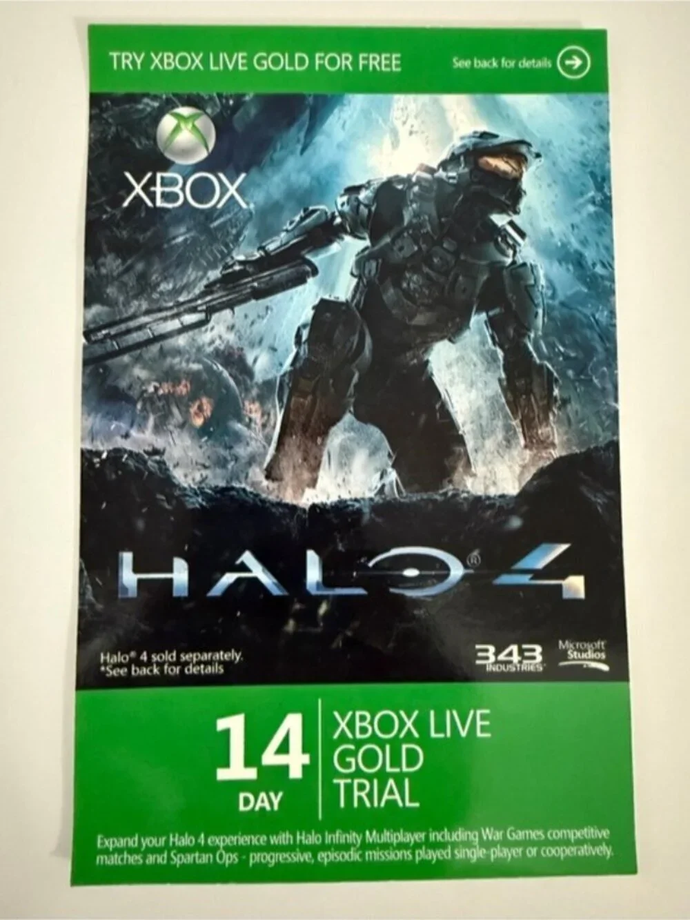 Halo 4 Xbox 360 Complete 2-Disc Set w/ Manual & Inserts